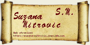 Suzana Mitrović vizit kartica